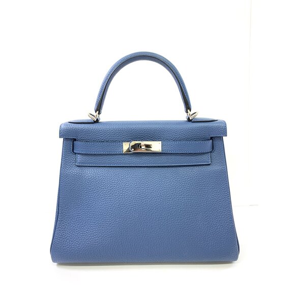 ✨ Hermès Kelly 28cm – Navy Blue Togo Leather with Palladium Hardware - Picture 1 of 6